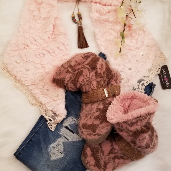 💖1 left!💖PLUSH SPARKLY STREET SOLE BOOT L9/10💖 - Picture 6 of 7